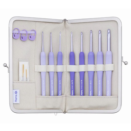 TEM-001(Tulip）エティモムラサキ　かぎ針セット