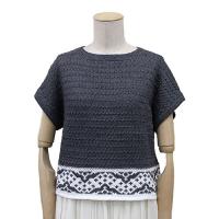 裾編み込みセーター COL-24