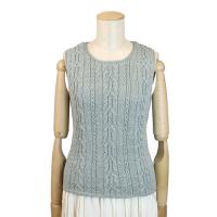 (編み図)縄あみレースのセーター COL-9000