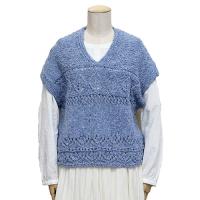 (SALE)*レース模様のゆったりベスト COL-20 (SALE)*レース模様のゆったりベスト COL-20